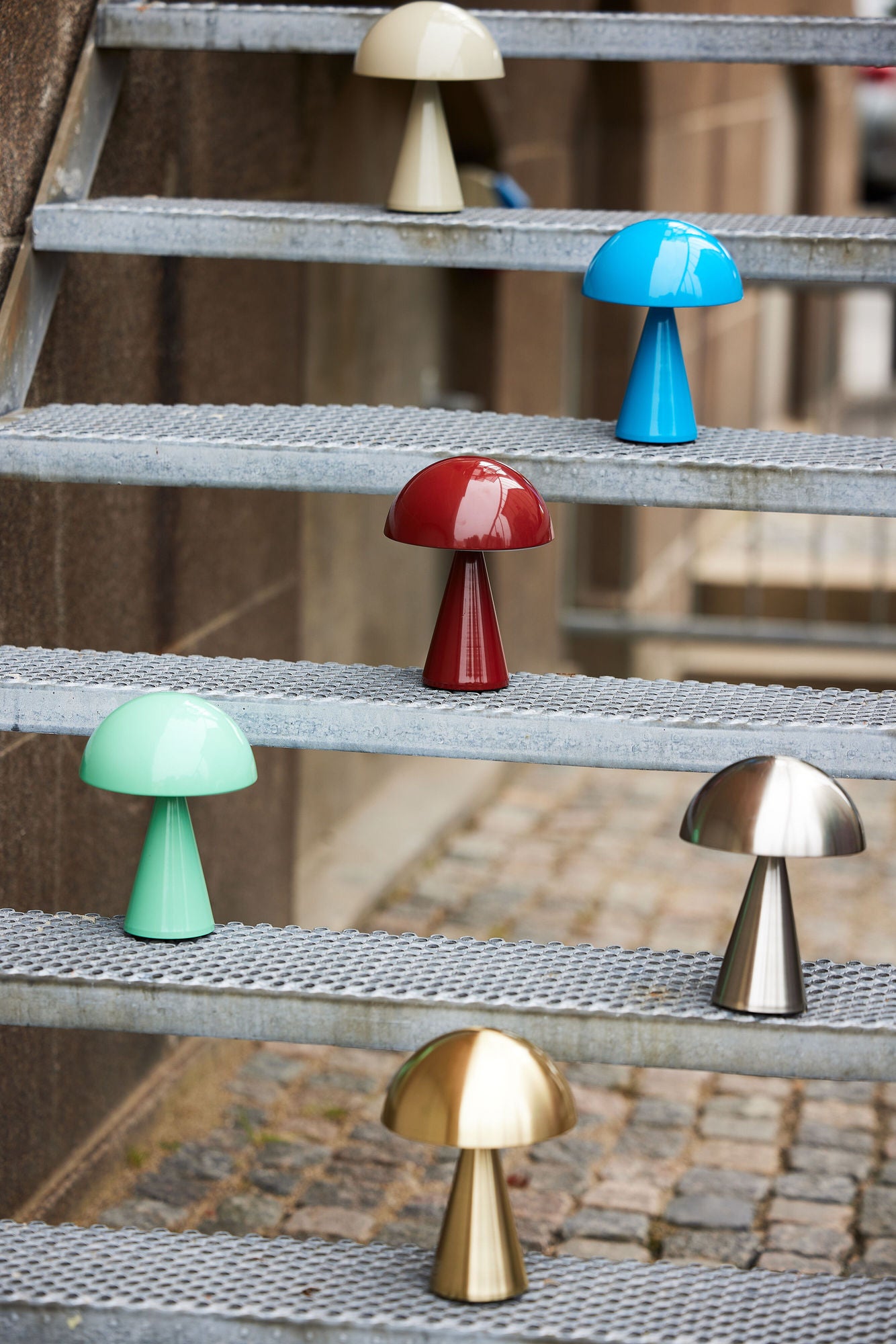 Hübsch Mush Transportabel Lampe Messingfarve
