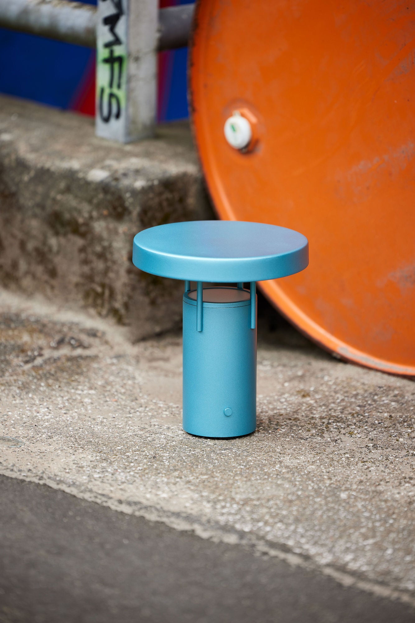 Hübsch BringMe Transportabel Lampe Mini Metallisk turkis