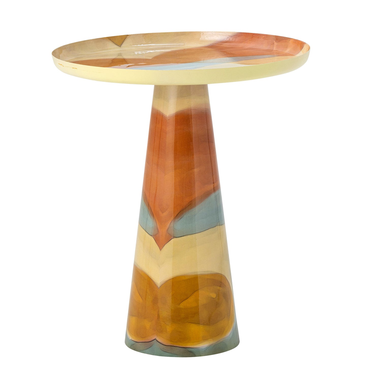 Brooke Sidebord i Kunstneriske Farver – Bloomingville Sidebord (D46 x H53 cm)