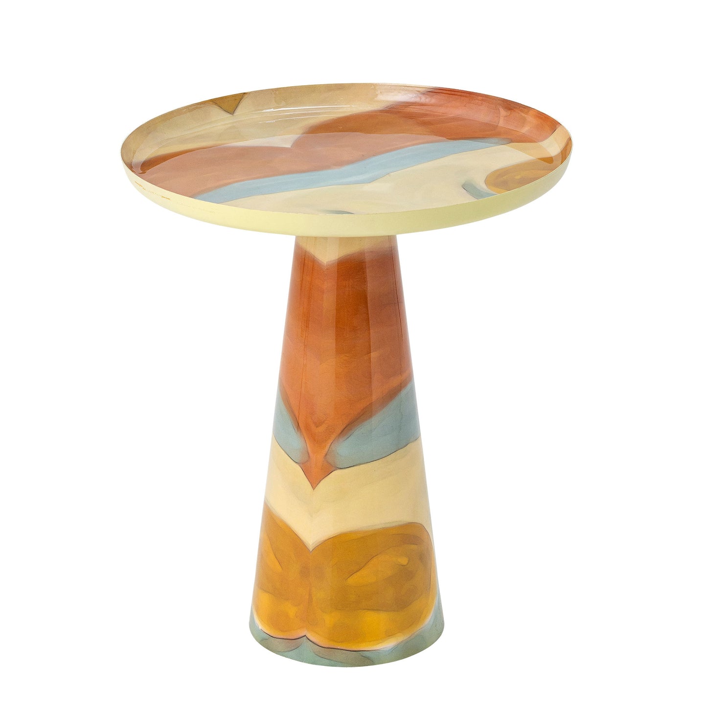 Brooke Sidebord i Kunstneriske Farver – Bloomingville Sidebord (D46 x H53 cm)