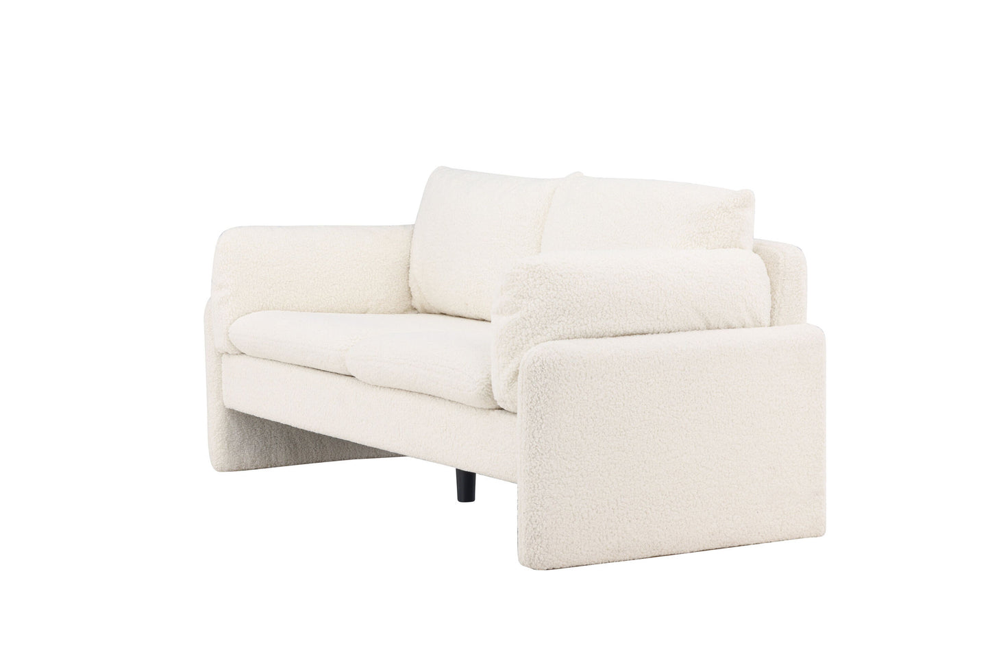 Luna 2-3-personers Sofa – Hvid Bouclé | Skandinavisk Design
