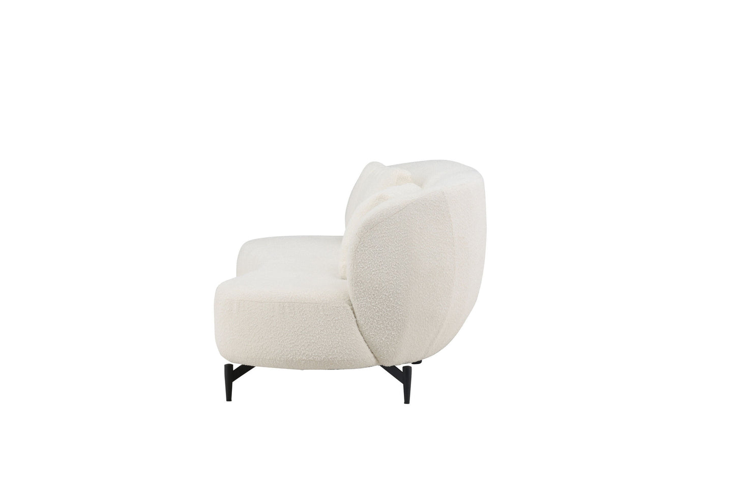 Luna 2-3-personers Sofa – Hvid Bouclé | Skandinavisk Design