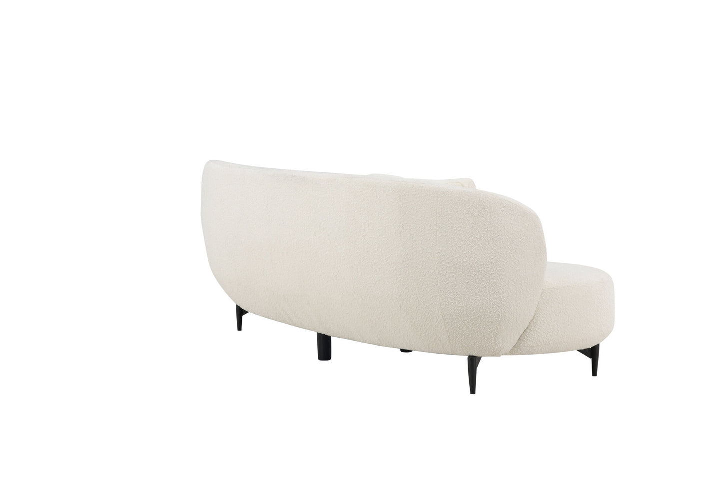 Luna 2-3-personers Sofa – Hvid Bouclé | Skandinavisk Design