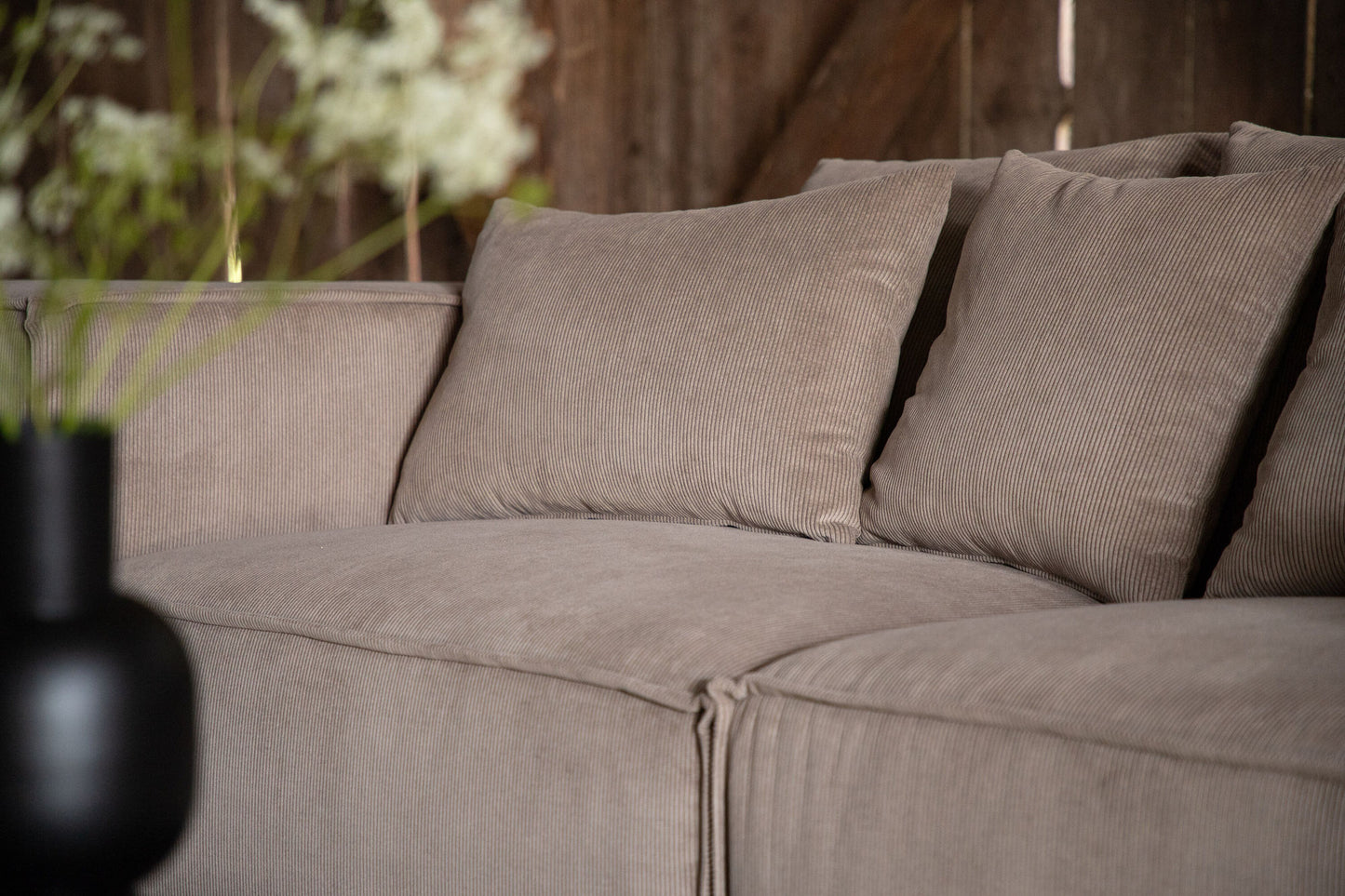 Gillholmen 3-personers Sofa – Brun Fløjl