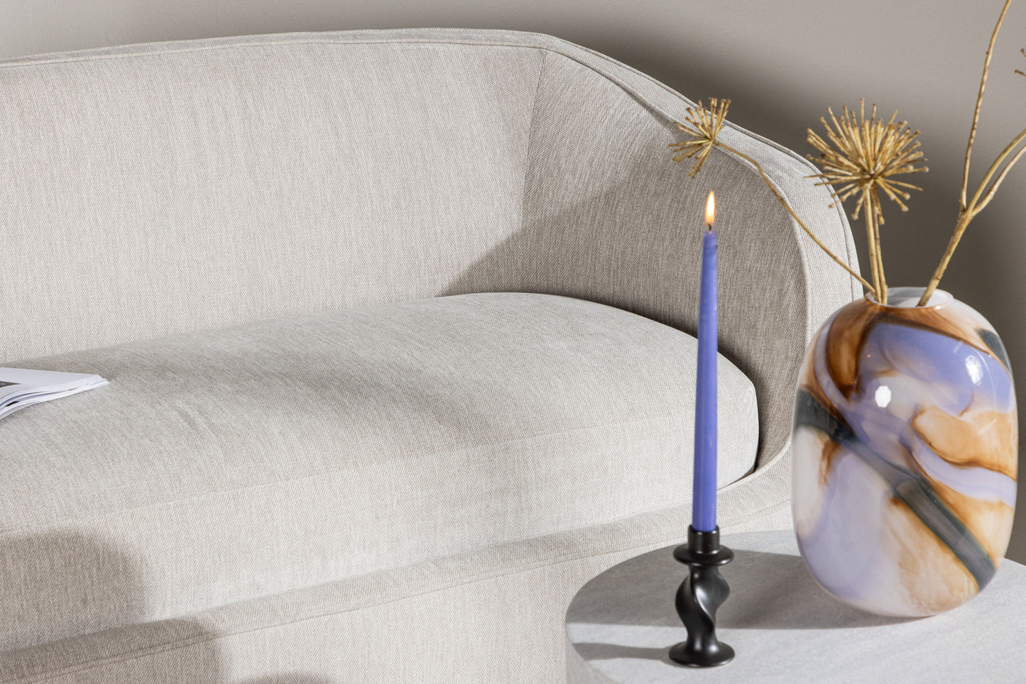 Venture Home Elio 3-seat Sofa - Light Grey