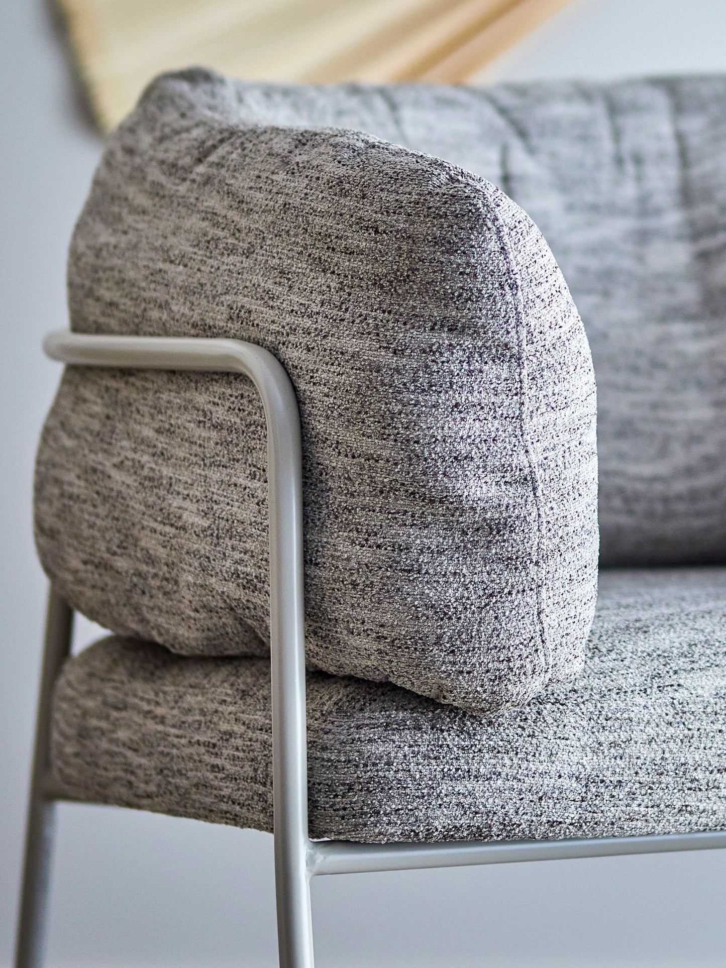 Bloomingville Karel Loungestol – FSC®-certificeret Plywood & Gråt Tekstil