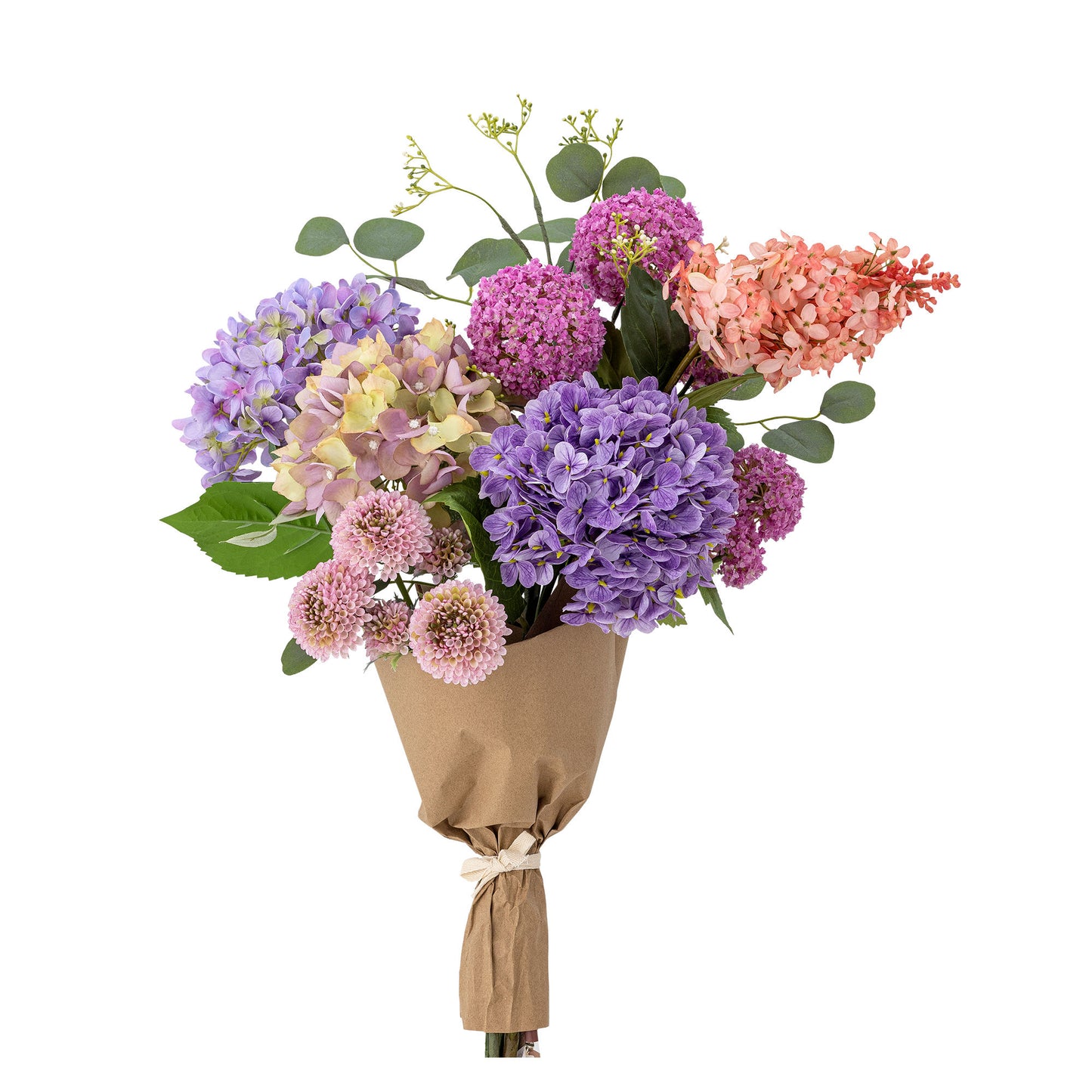 Edge buket 30xH80 cm i kunstige blomster – lilla dekorationsbuket fra Bloomingville