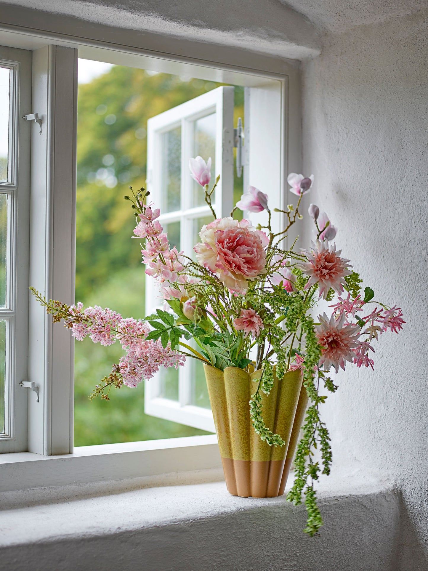 Breeze buket 40xH138 cm i kunstige blomster – rosa dekorationsbuket fra Bloomingville
