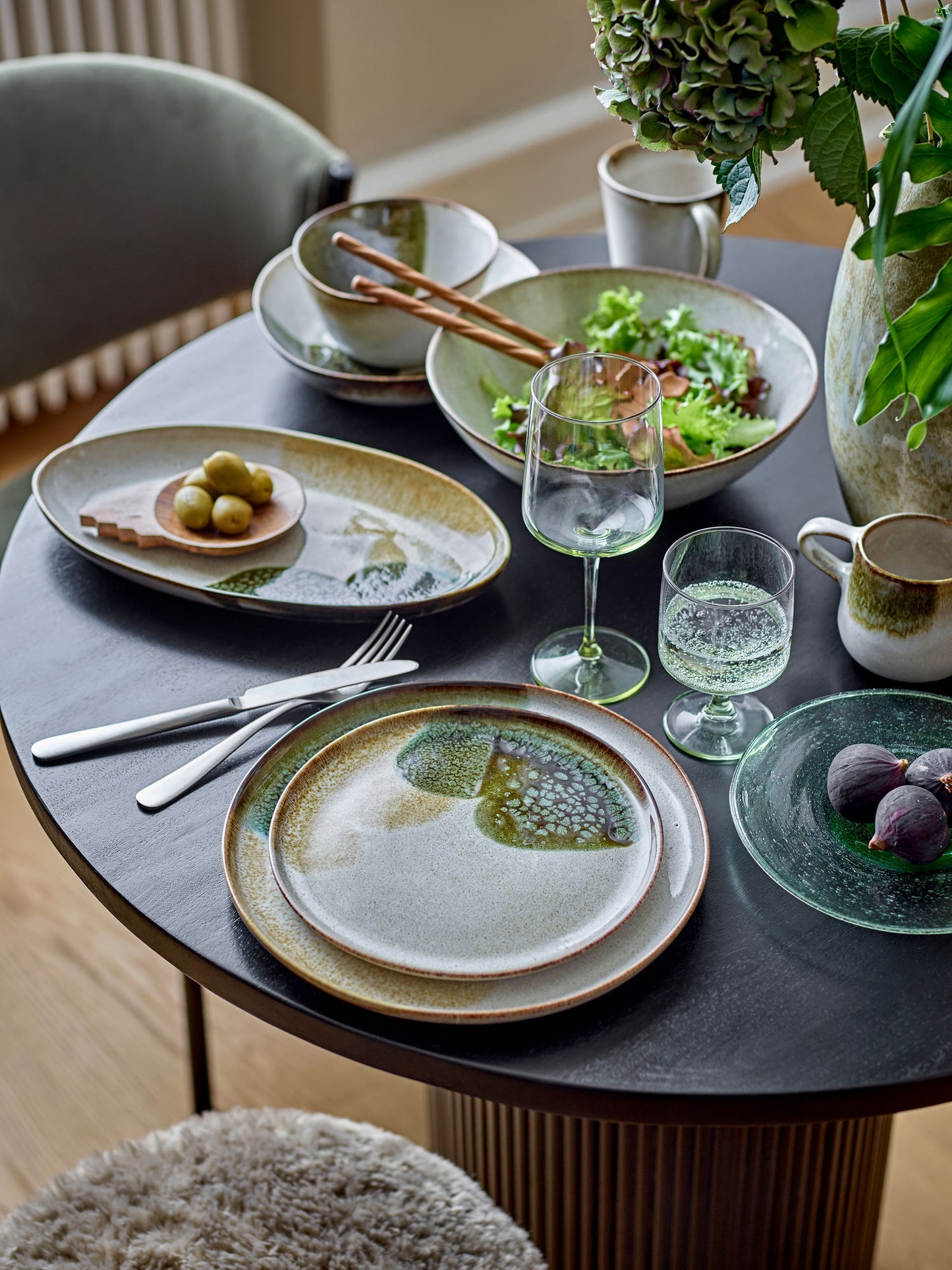 Bloomingville Luciana Drikkeglas – Multifarvet Glas, Sæt af 6
