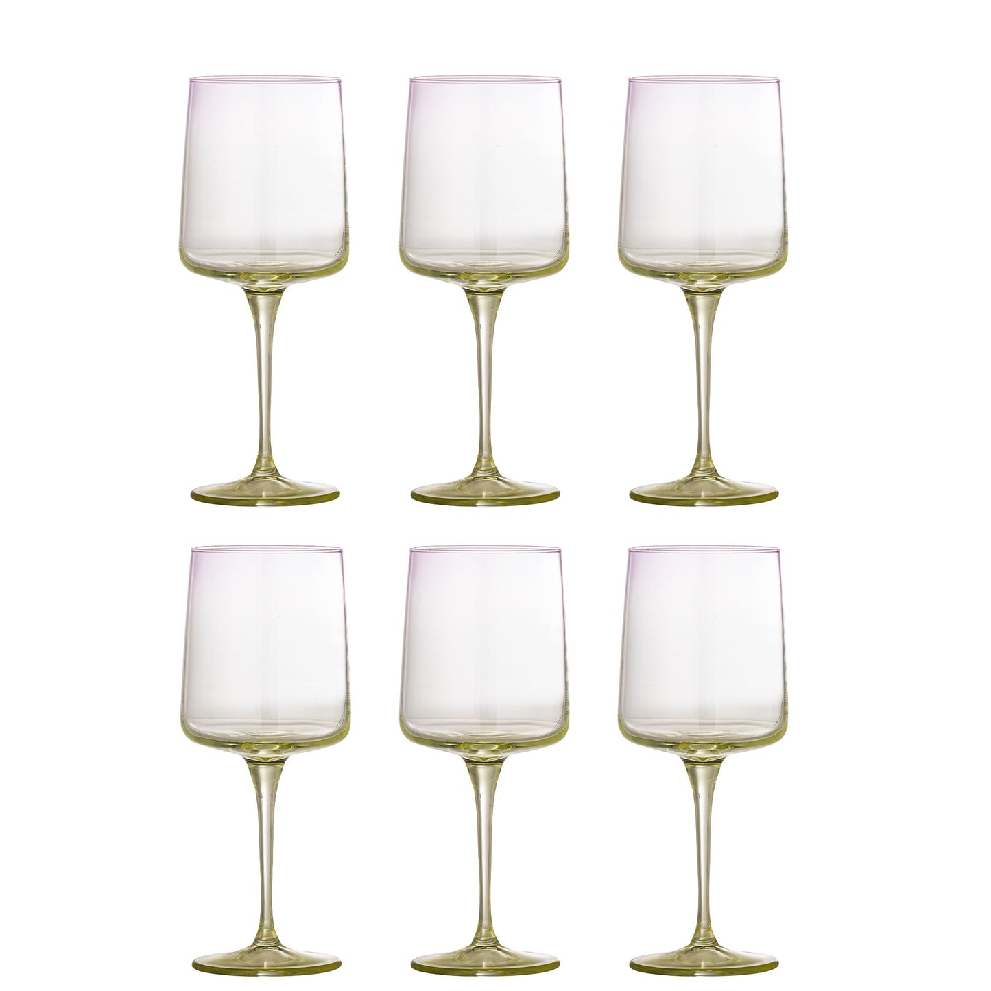 Bloomingville Luciana Vinglas – Multifarvet Glas, Sæt af 6