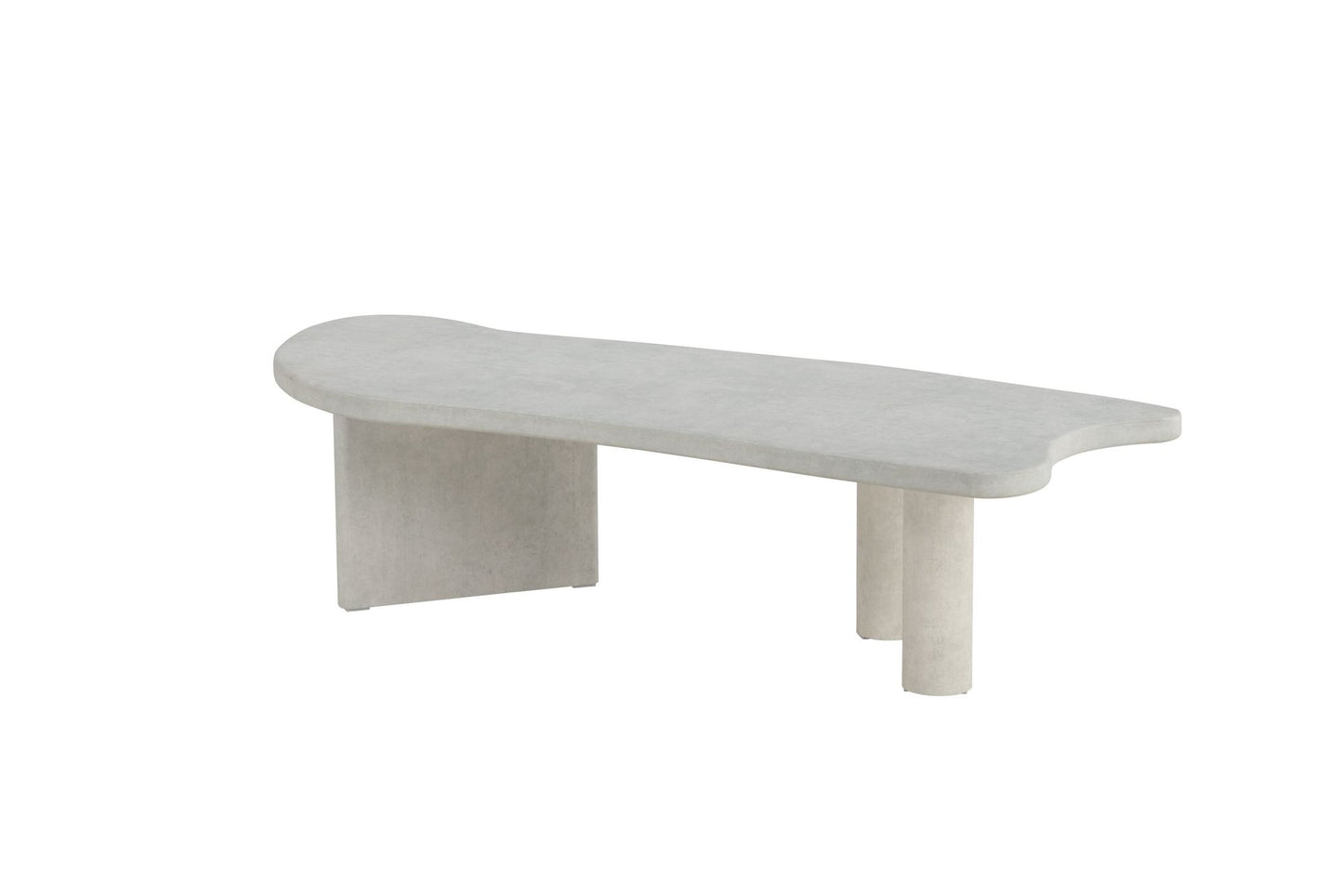 Venture Home Polle Sofabord i betonlook – Moderne Design i Lysegrå