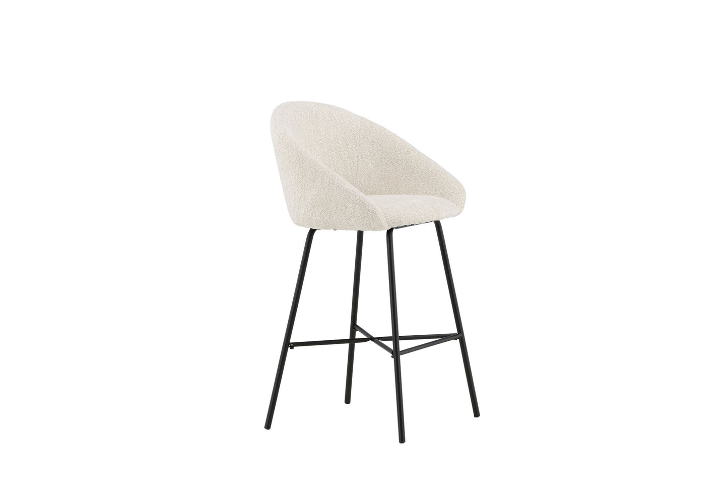 Velvet Barstol 2-Pak – Hvid Teddy | Venture Home