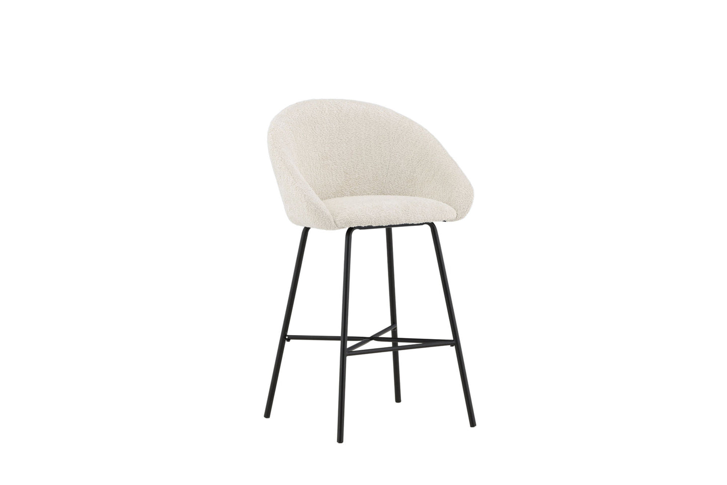 Velvet Barstol 2-Pak – Hvid Teddy | Venture Home
