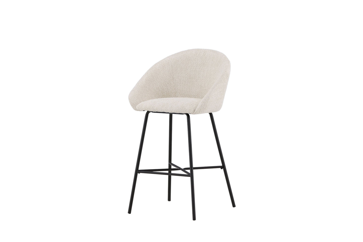 Velvet Barstol 2-Pak – Hvid Teddy | Venture Home