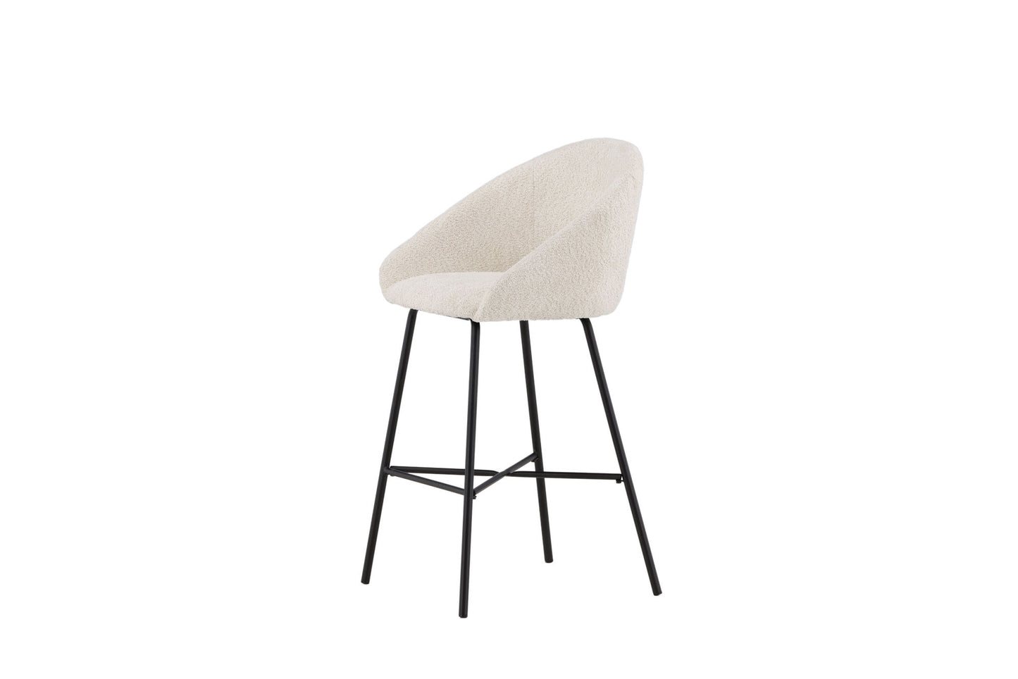Velvet Barstol 2-Pak – Hvid Teddy | Venture Home