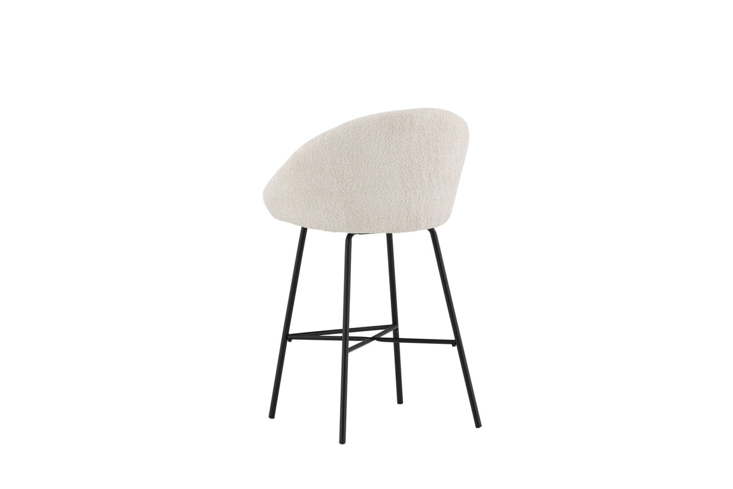 Velvet Barstol 2-Pak – Hvid Teddy | Venture Home