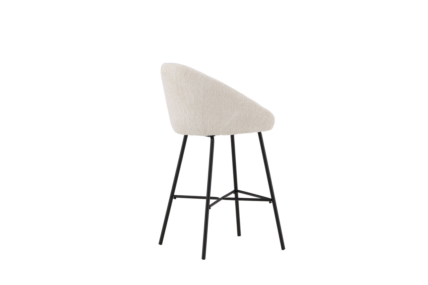 Velvet Barstol 2-Pak – Hvid Teddy | Venture Home