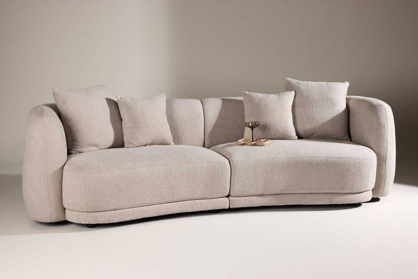 Venture Home Cielo 3-personers Sofa - Beige Boucle