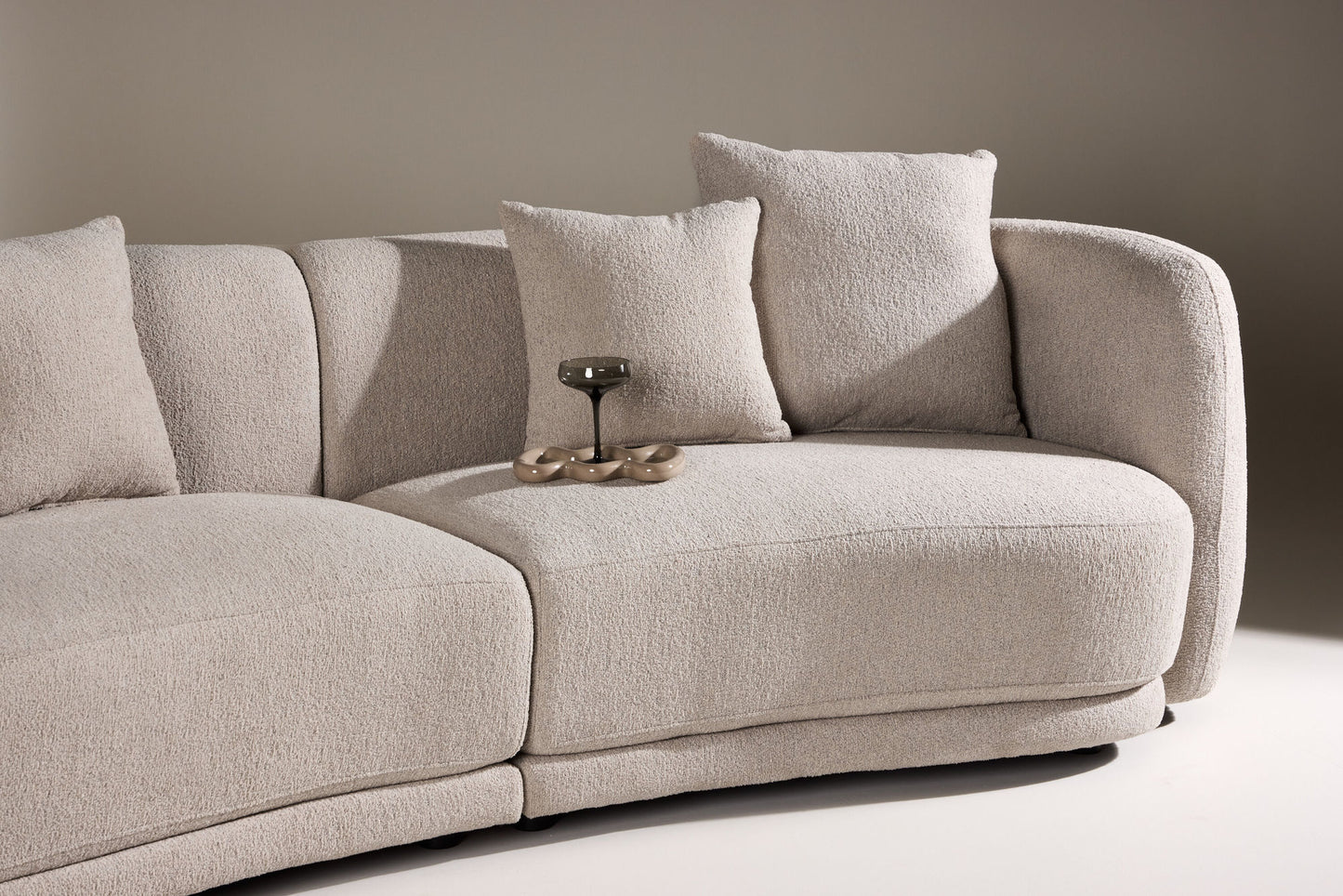 Venture Home Cielo 3-personers Sofa - Beige Boucle