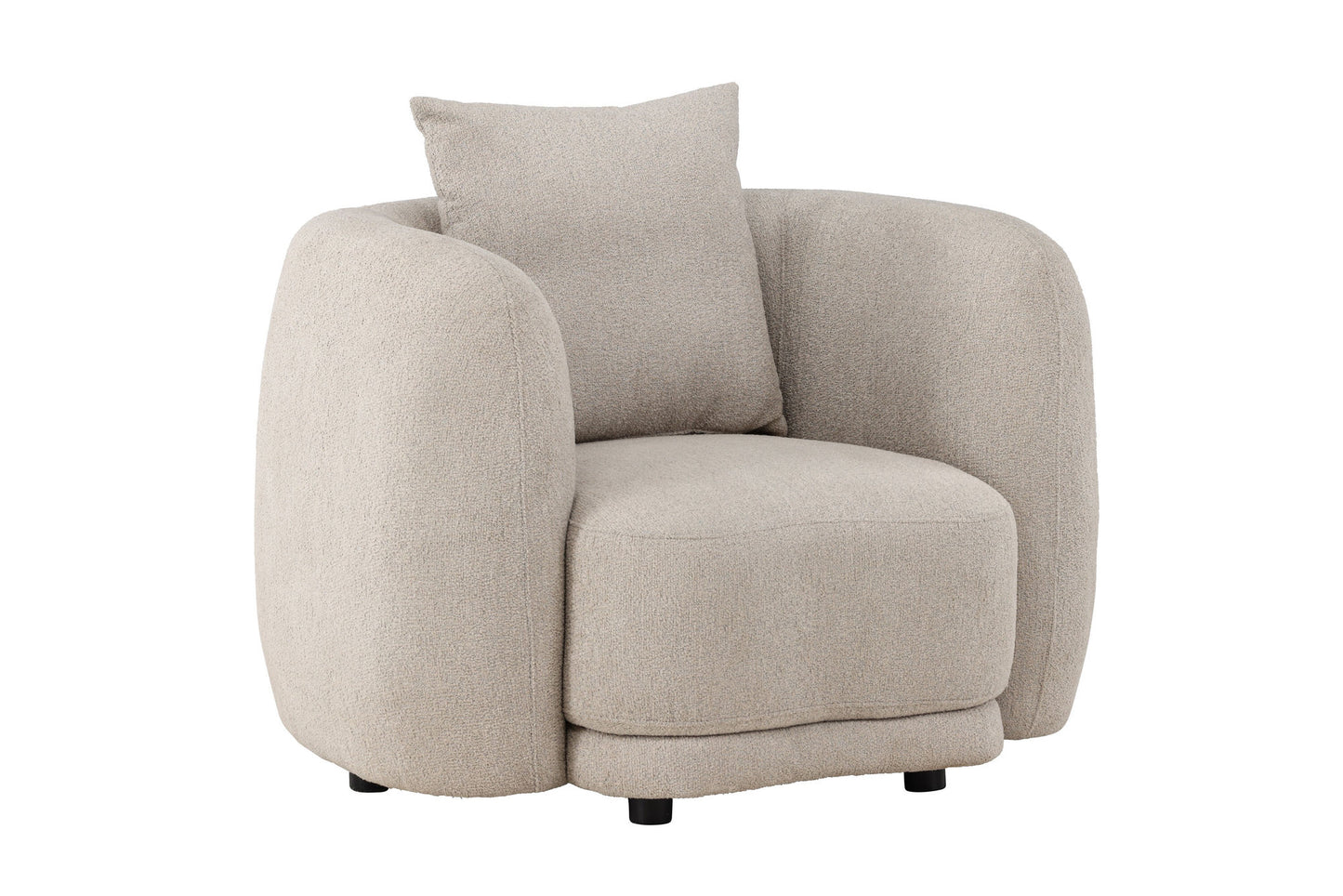 Venture Home Cielo 1-Seat Sofa - Beige Boucle