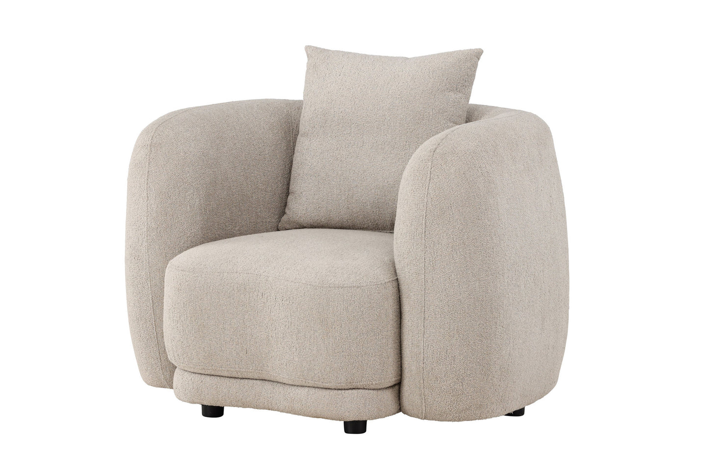 Venture Home Cielo 1-Seat Sofa - Beige Boucle