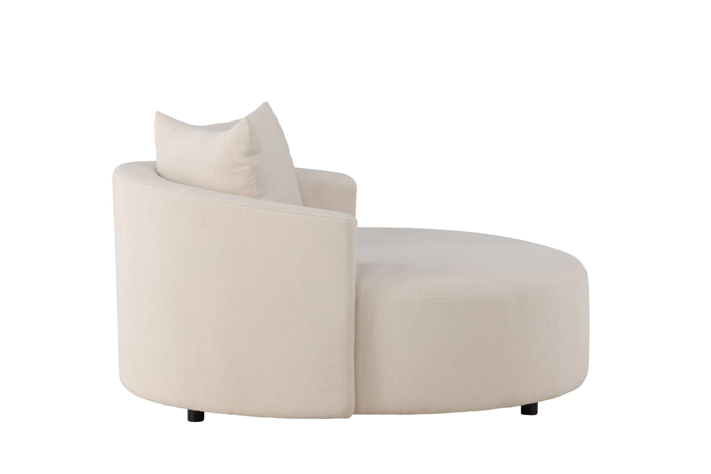 Kelso Runde Sofa – Beige | Elegant Linned & Moderne Design