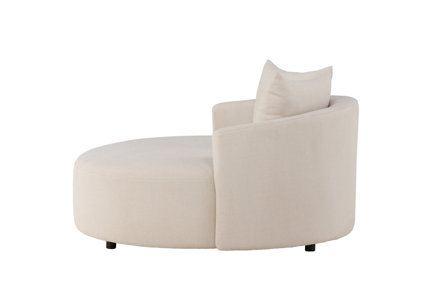 Kelso Runde Sofa – Beige | Elegant Linned & Moderne Design
