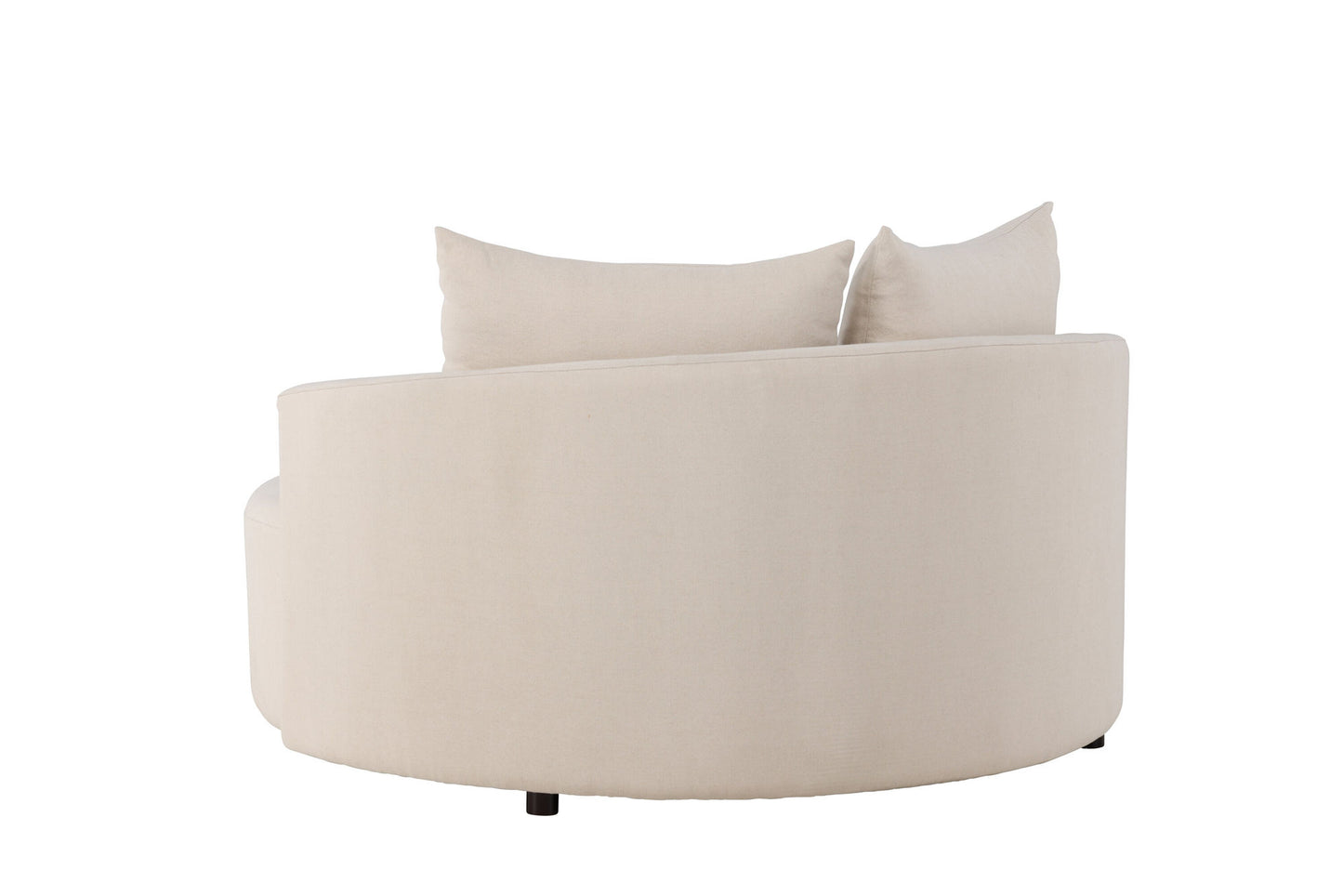 Kelso Runde Sofa – Beige | Elegant Linned & Moderne Design