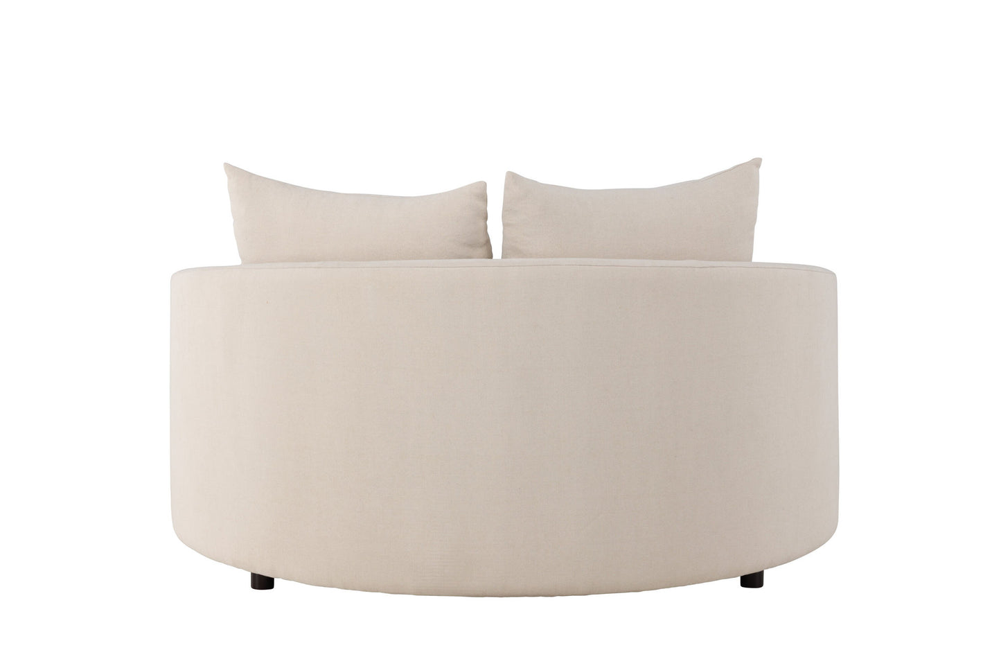 Kelso Runde Sofa – Beige | Elegant Linned & Moderne Design