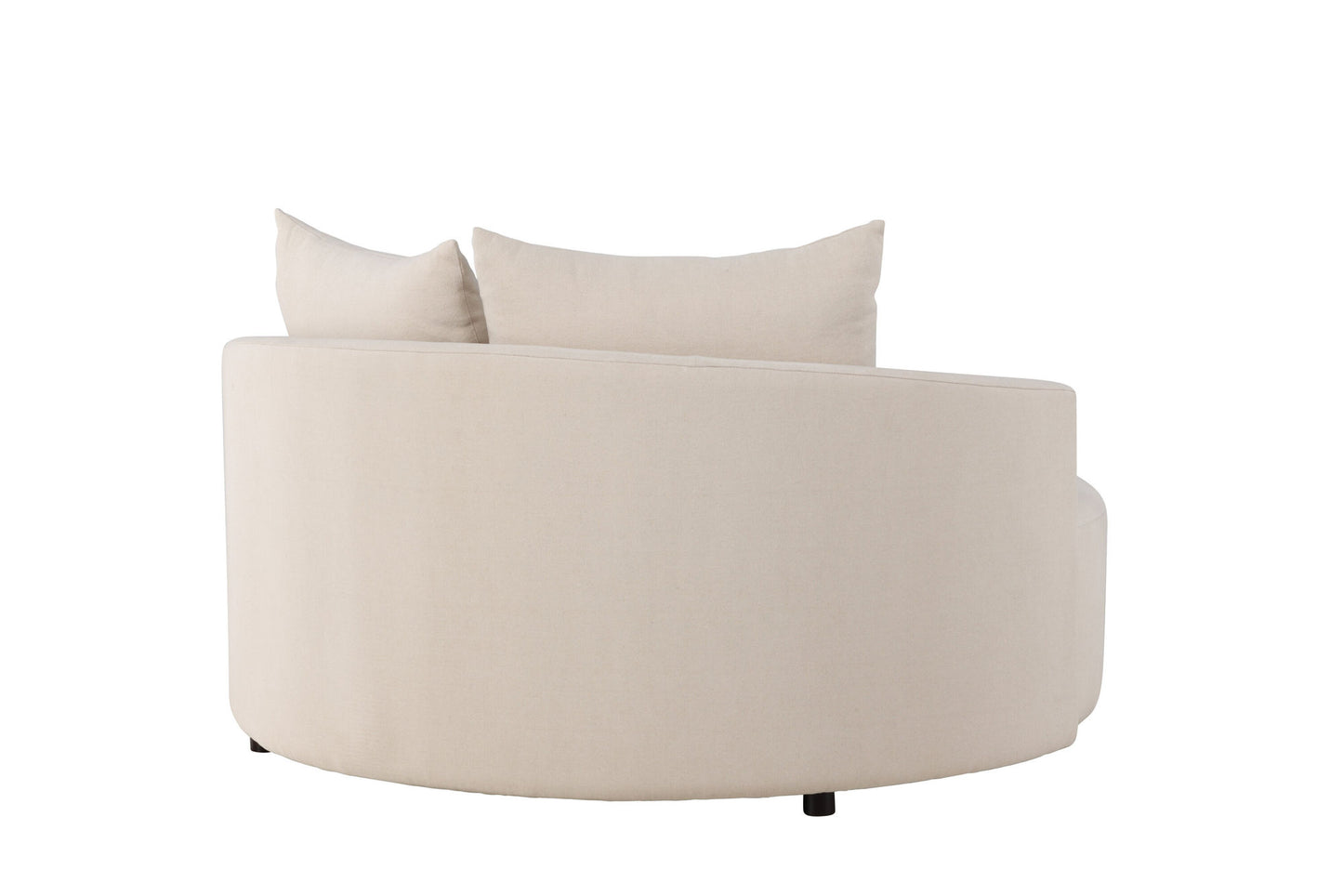 Kelso Runde Sofa – Beige | Elegant Linned & Moderne Design