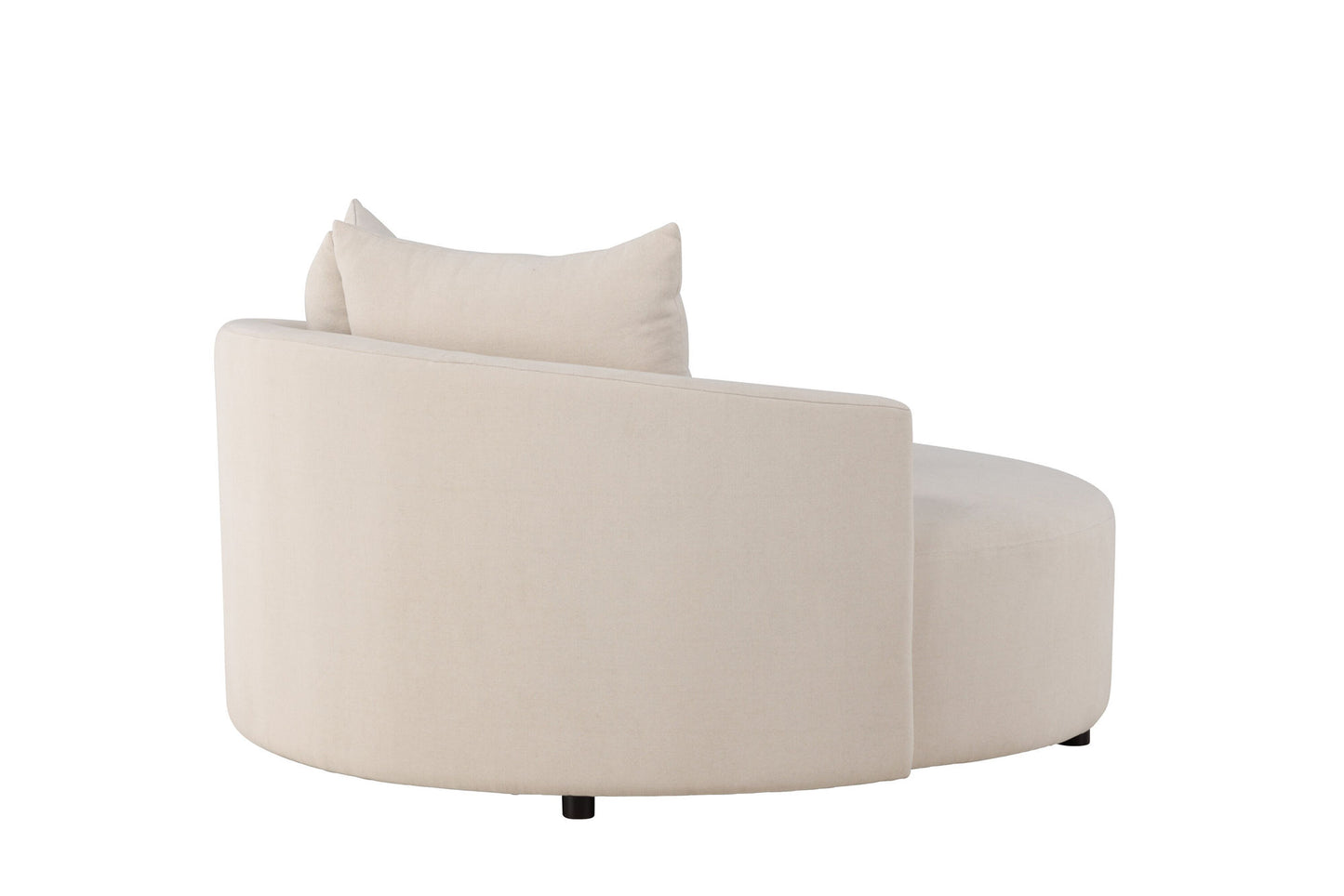 Kelso Runde Sofa – Beige | Elegant Linned & Moderne Design