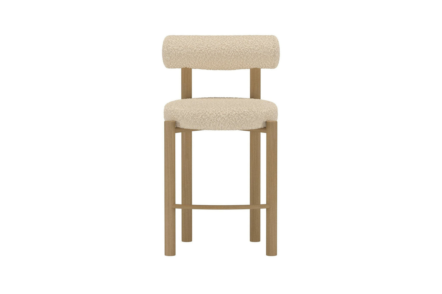 Venture Home Tillo Barstole 2-pak – Hvid Bouclé