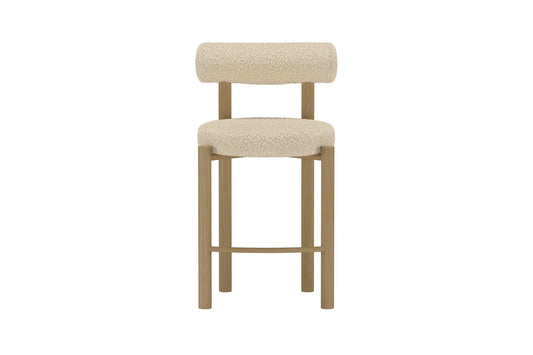Venture Home Tillo Barstole 2-pak – Hvid Bouclé
