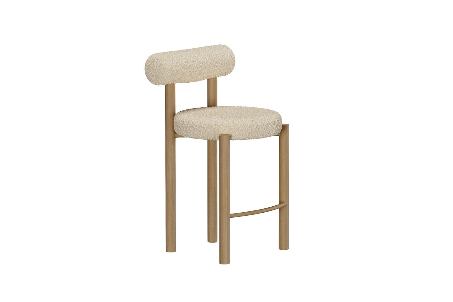 Venture Home Tillo Barstole 2-pak – Hvid Bouclé