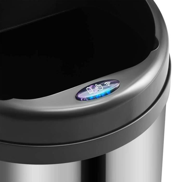 KITCHEN MOVE ARTIC Automatisk køkken affaldsspand - Rustfrit stål - Sølv - 50L