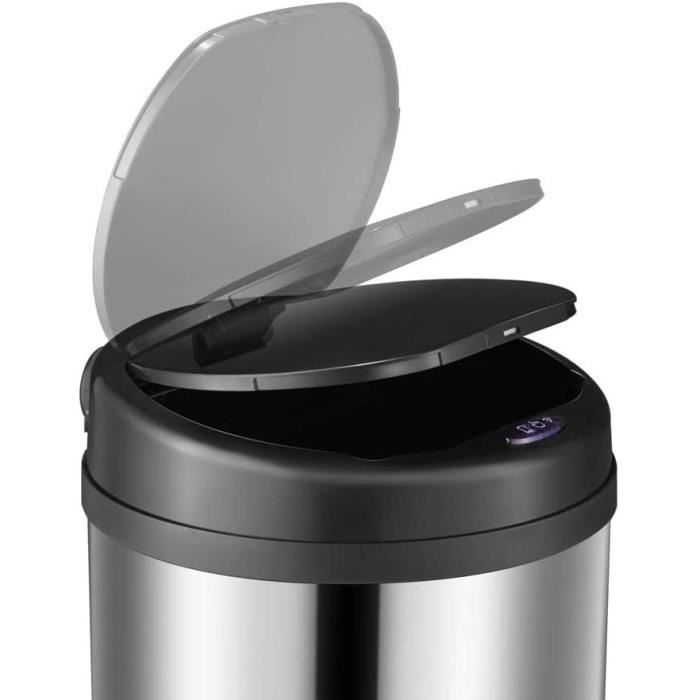 KITCHEN MOVE ARTIC Automatisk køkken affaldsspand - Rustfrit stål - Sølv - 50L