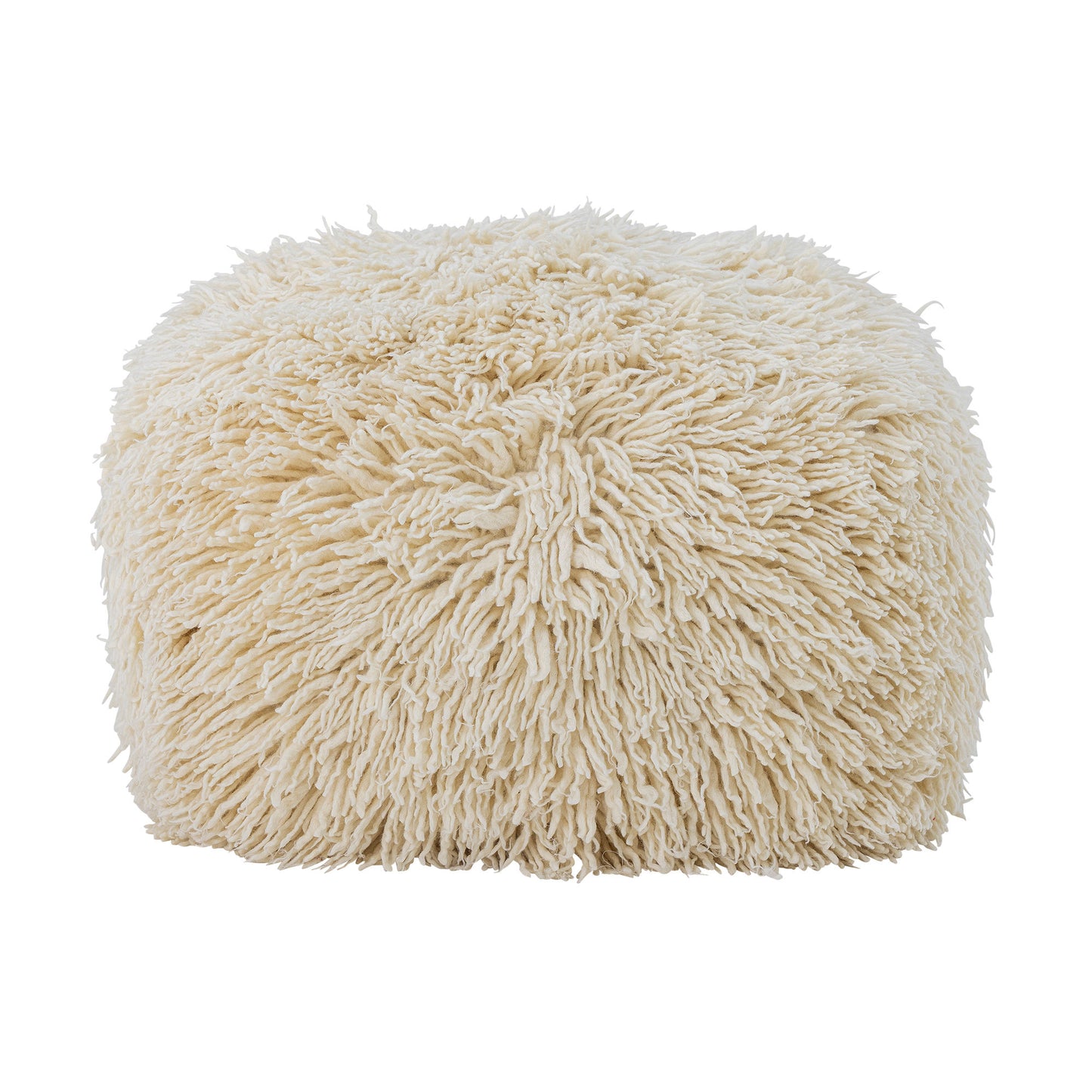 Lomba Puff – Elegant Uldpuf i Naturfarve