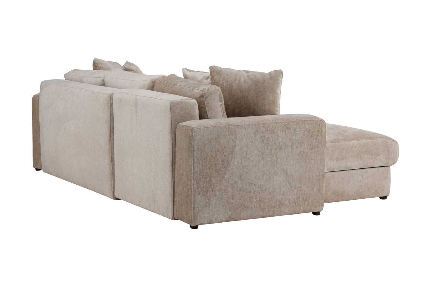 Bellman 3 pers. Sovesofa i Beige Fløjl – Elegant og Funktionel Sofa Bed (W250 x H78 cm)