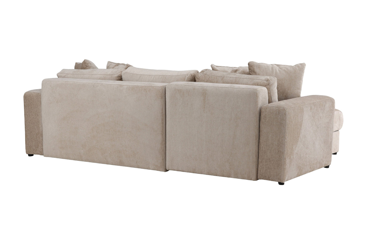 Bellman 3 pers. Sovesofa i Beige Fløjl – Elegant og Funktionel Sofa Bed (W250 x H78 cm)