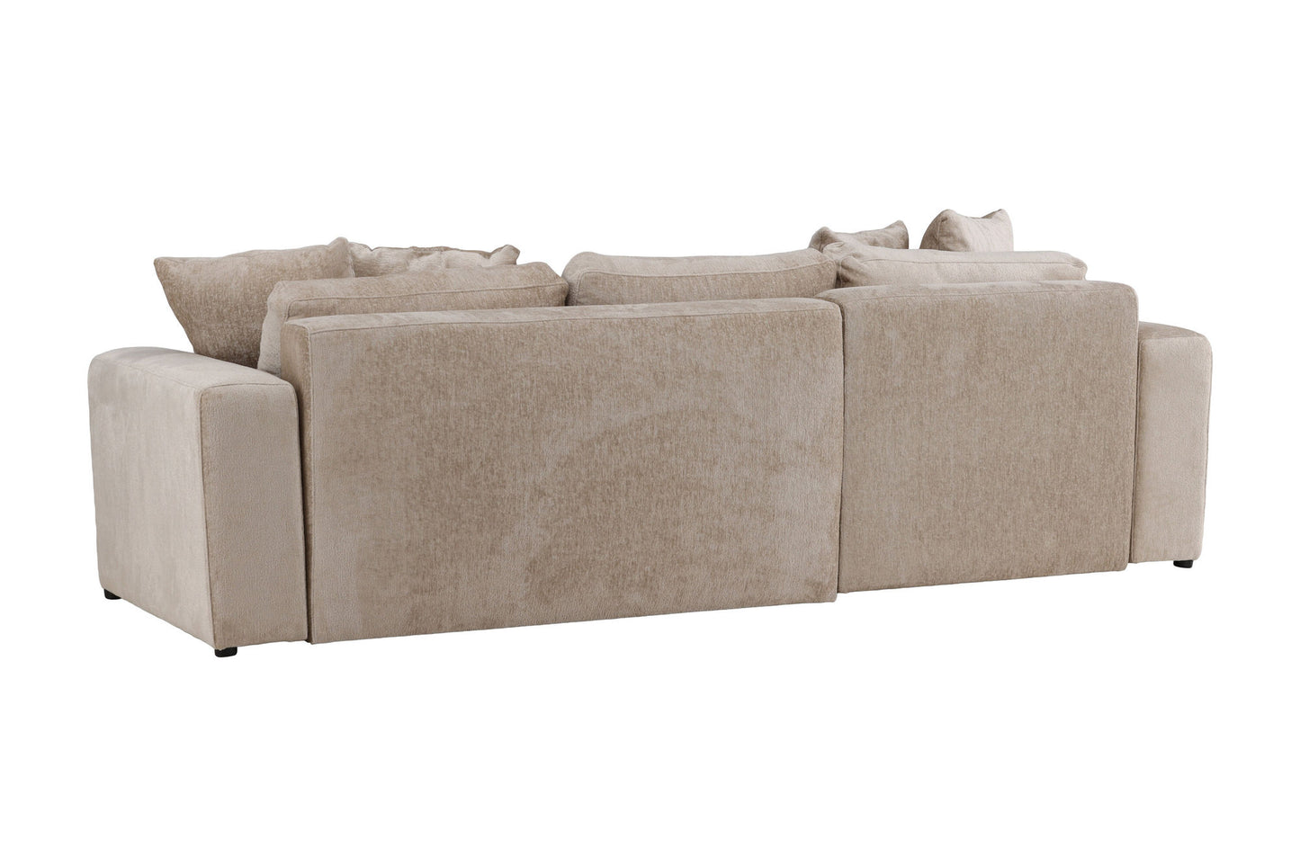 Bellman 3 pers. Sovesofa i Beige Fløjl – Elegant og Funktionel Sofa Bed (W250 x H78 cm)