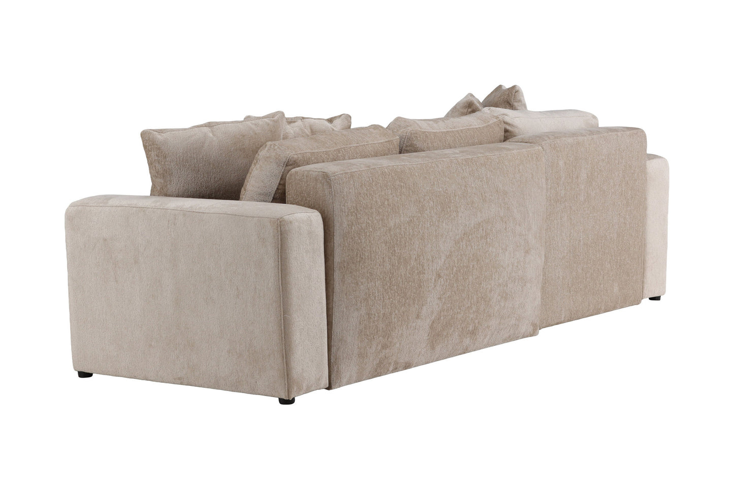Bellman 3 pers. Sovesofa i Beige Fløjl – Elegant og Funktionel Sofa Bed (W250 x H78 cm)