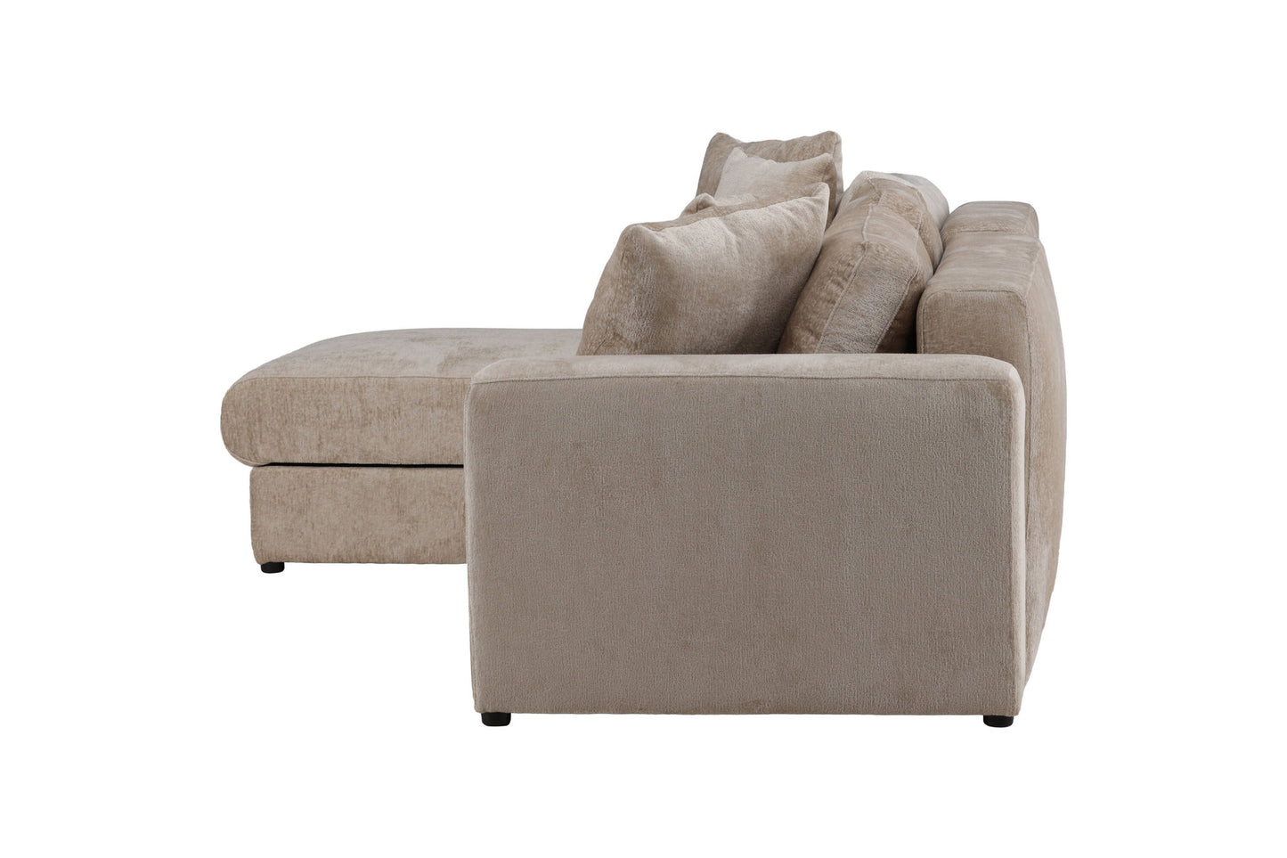 Bellman 3 pers. Sovesofa i Beige Fløjl – Elegant og Funktionel Sofa Bed (W250 x H78 cm)