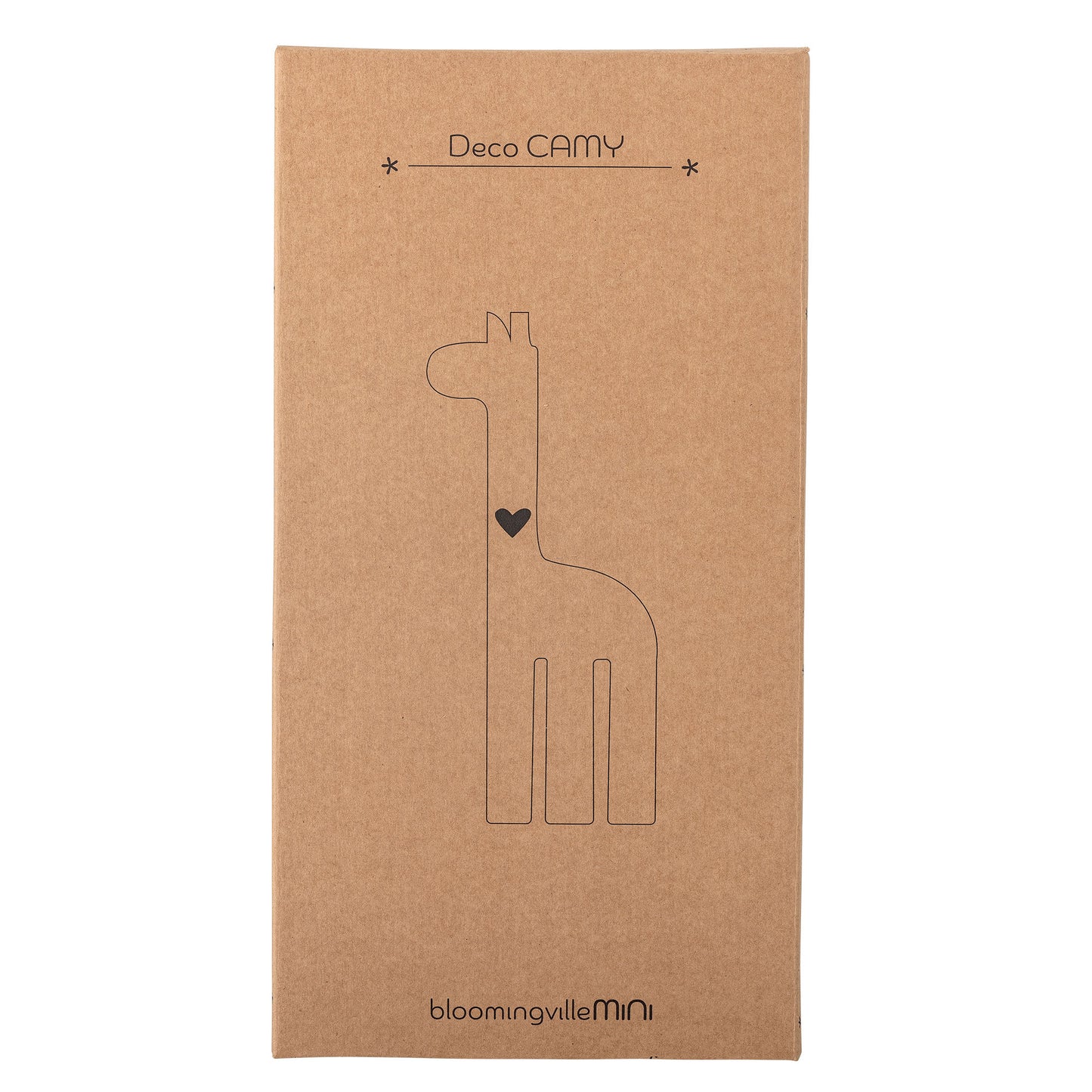 Camy giraffigur 13x3xH26 cm i marmor – dekorativ figur fra Bloomingville MINI