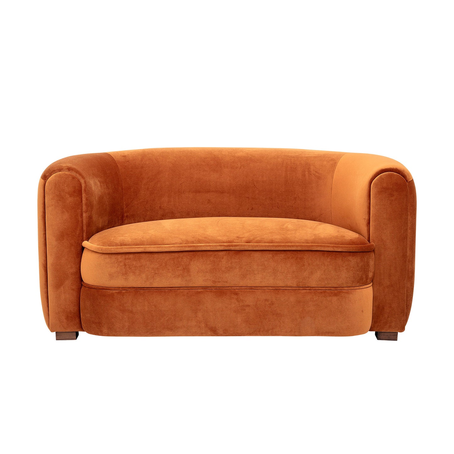 Malala 2 pers. Sofa- Orangebrun, Genanvendt Polyester