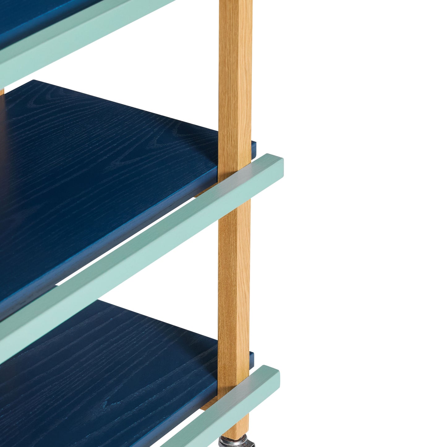 Hübsch Crayon Trolley 70x38xH70 cm – FSC-certificeret træ i farver med hjul