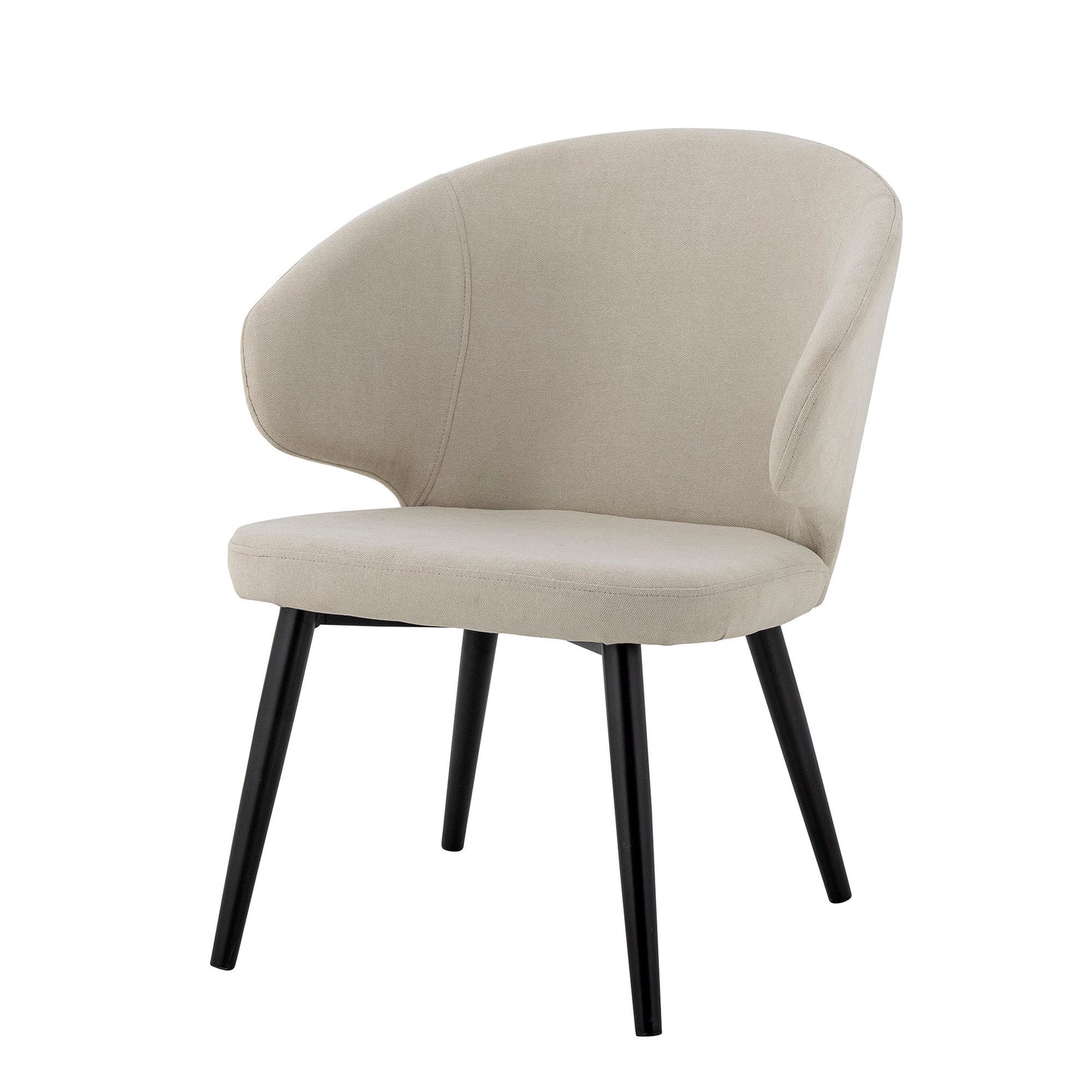Loon Loungestol – Komfortabel loungestol i naturfarvet polyester | Creative Collection
