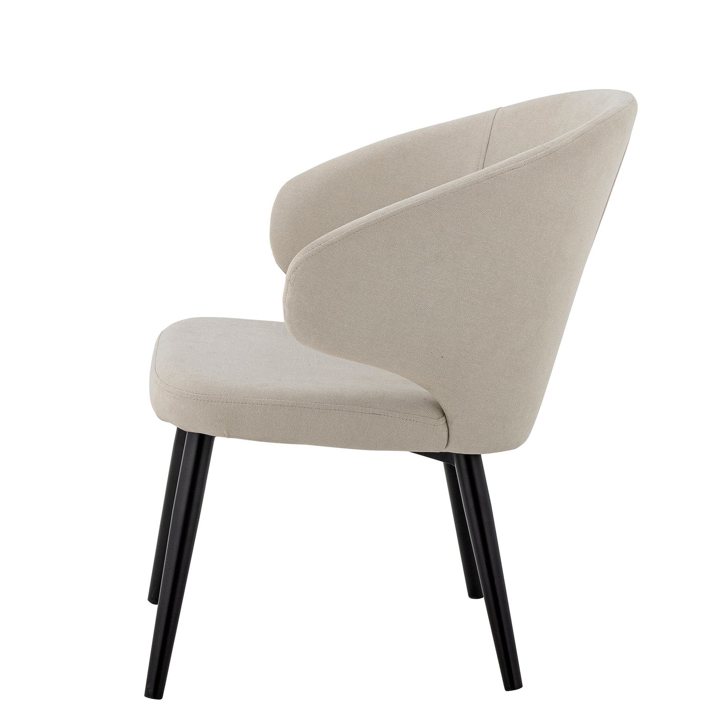 Loon Loungestol – Komfortabel loungestol i naturfarvet polyester | Creative Collection