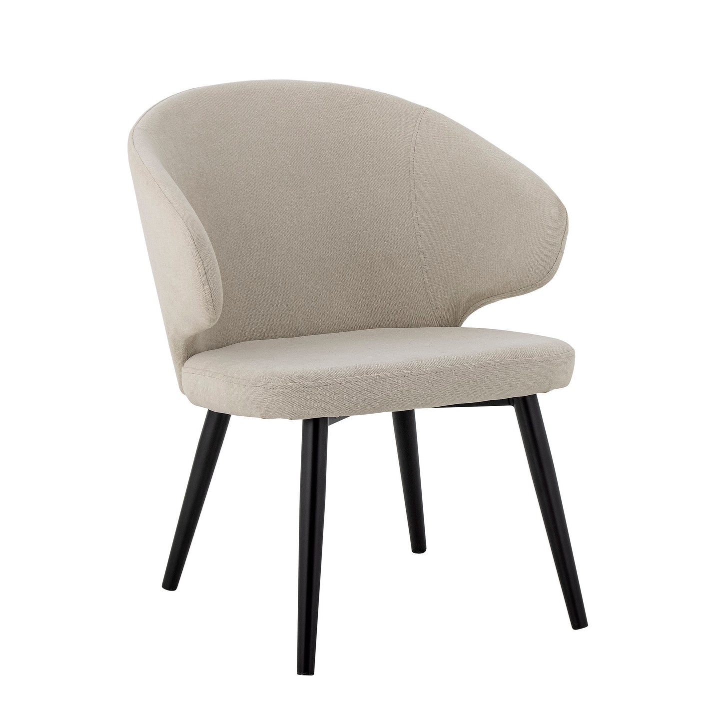 Loon Loungestol – Komfortabel loungestol i naturfarvet polyester | Creative Collection