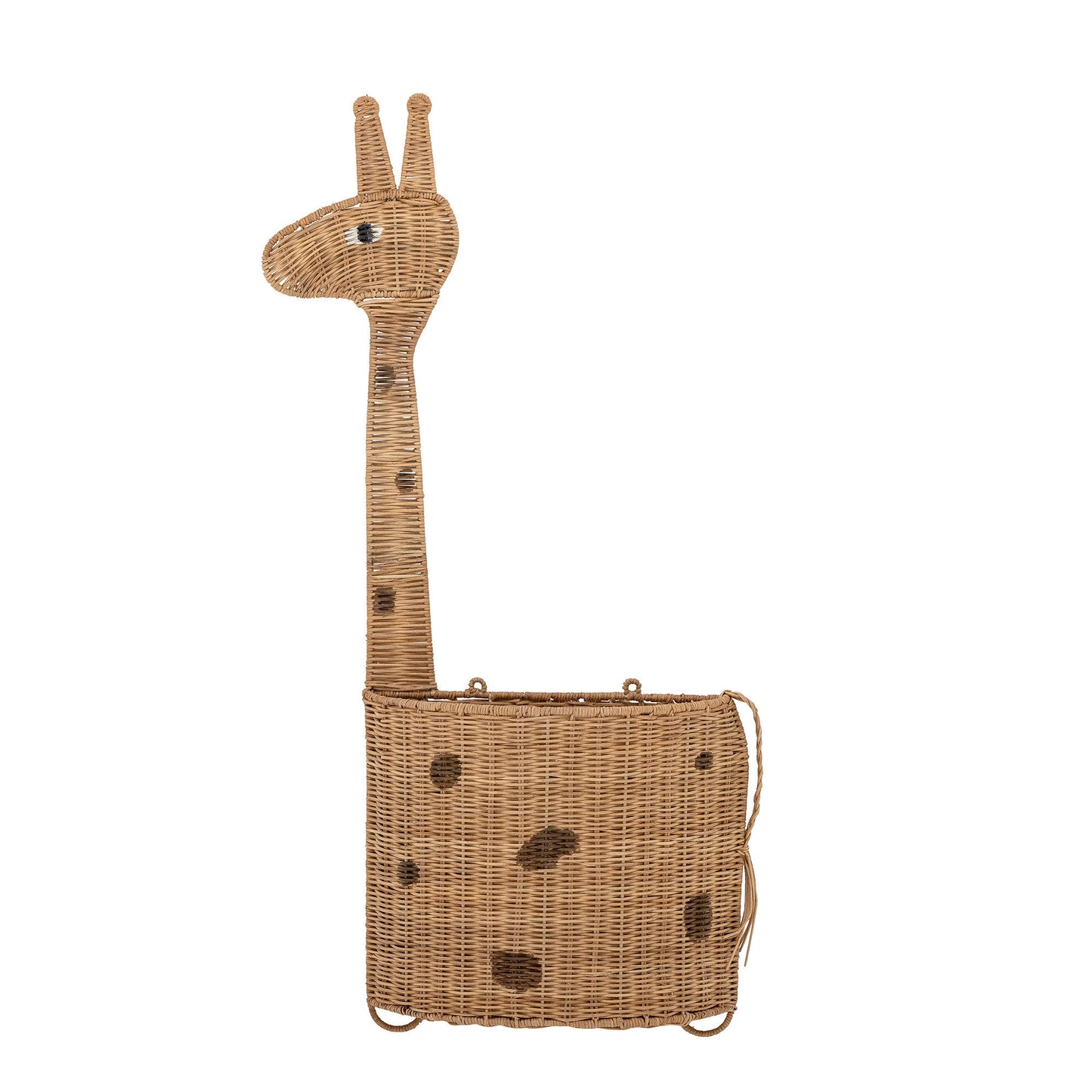 Philine vægkurv giraf 46x13xH90 cm i rattan – opbevaringskurv fra Bloomingville MINI
