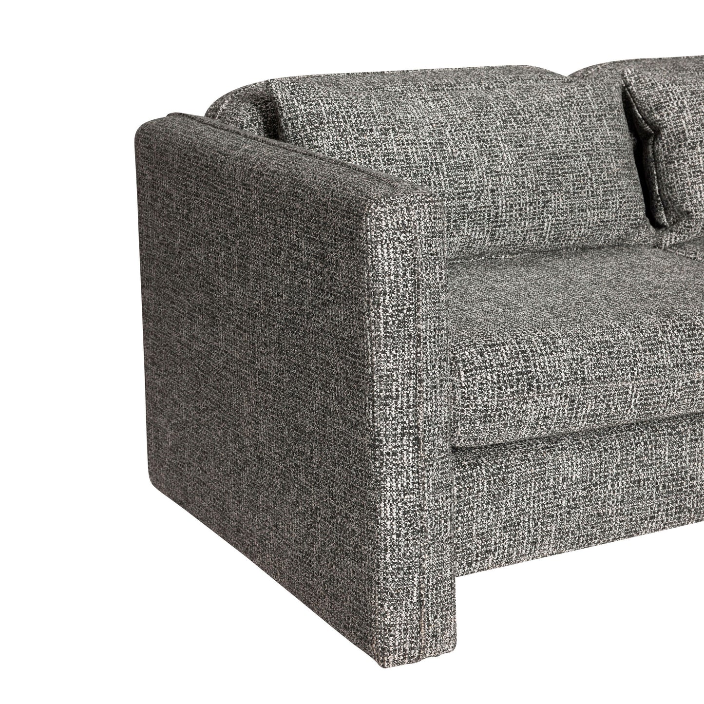 Hübsch Soba 2-personers Sofa – Mørkegrå Melange, Blød og Komfortabel